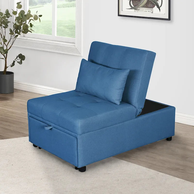 Lordear Divano letto singolo 4 in 1 regolabile Futon Divano letto pieghevole Sedia convertibile - 39.9 x 26.8
