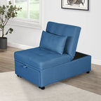 Lordear Divano letto singolo 4 in 1 regolabile Futon Divano letto pieghevole Sedia convertibile - 39.9 x 26.8