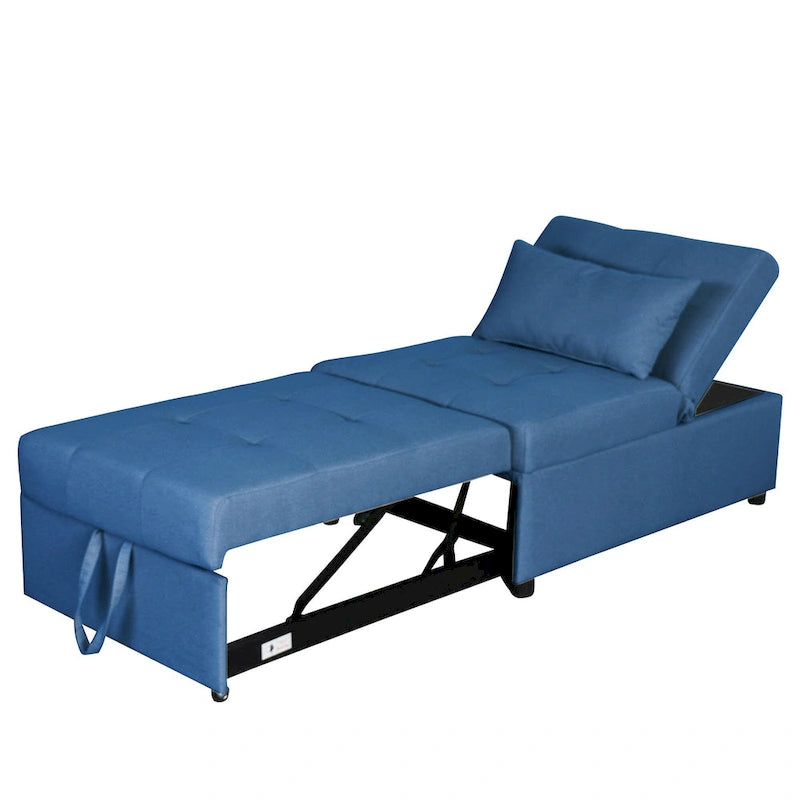 Lordear Divano letto singolo 4 in 1 regolabile Futon Divano letto pieghevole Sedia convertibile - 39.9 x 26.8