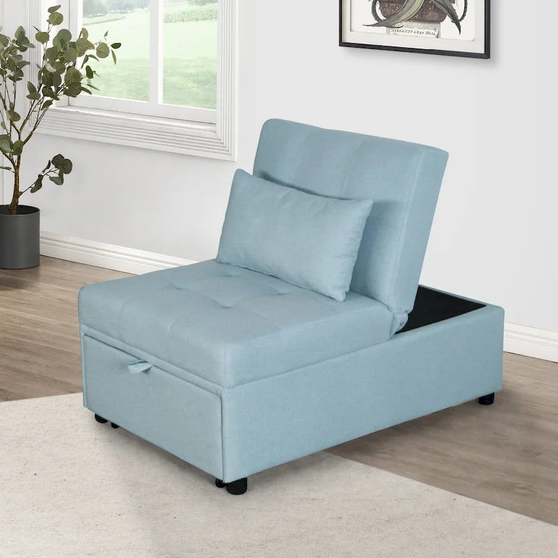 Lordear Divano letto singolo 4 in 1 regolabile Futon Divano letto pieghevole Sedia convertibile - 39.9 x 26.8