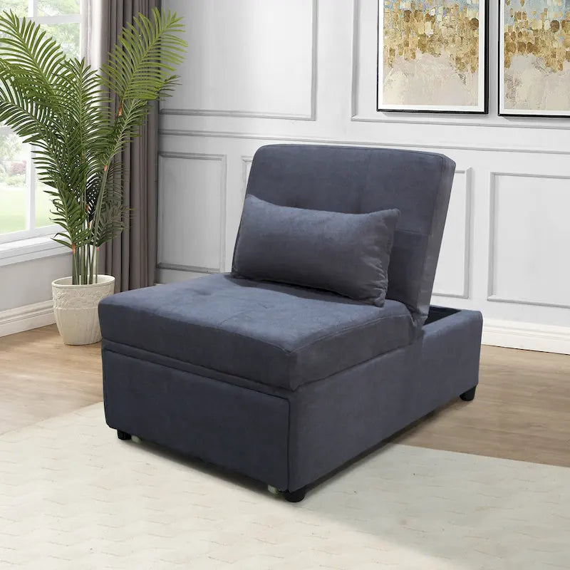 Lordear Divano letto singolo 4 in 1 regolabile Futon Divano letto pieghevole Sedia convertibile - 39.9 x 26.8