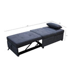 Lordear Divano letto singolo 4 in 1 regolabile Futon Divano letto pieghevole Sedia convertibile - 39.9 x 26.8