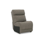 Divano sezionale reclinabile a sette posti Starbot Gray di Signature Design by Ashley - 112W x 112D x 42H