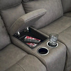 Divano sezionale reclinabile a sette posti Starbot Gray di Signature Design by Ashley - 112W x 112D x 42H