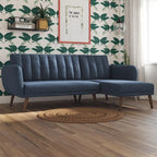 The Novogratz Brittany Sectional Futon Sofa