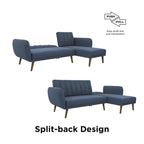Divano componibile futon Brittany di Novogratz