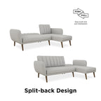 Divano componibile futon Brittany di Novogratz