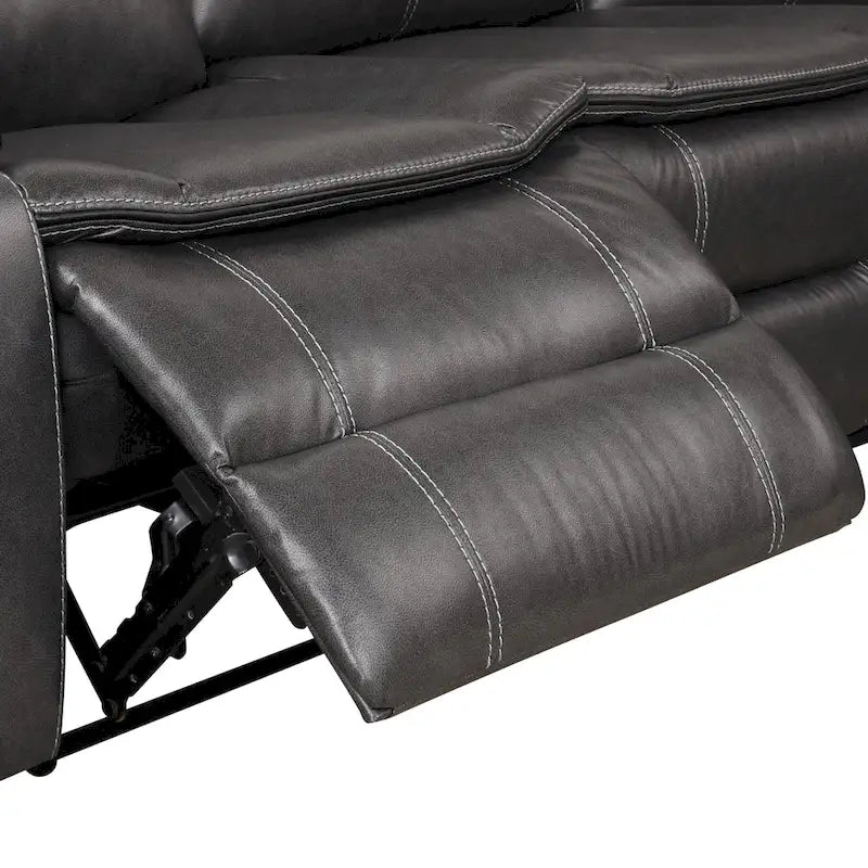 Divano componibile reclinabile Sory Transitional in similpelle Furniture of America