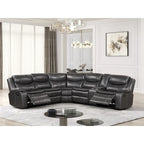 Divano componibile reclinabile Sory Transitional in similpelle Furniture of America