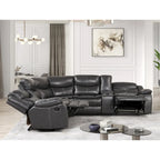 Divano componibile reclinabile Sory Transitional in similpelle Furniture of America