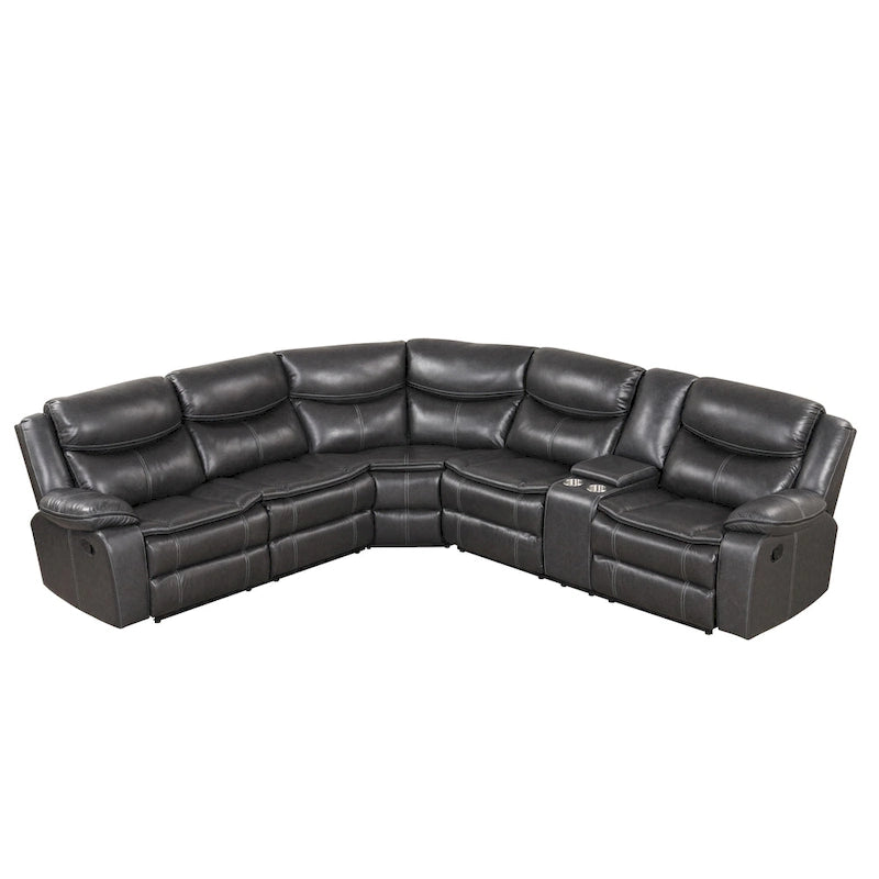Divano componibile reclinabile Sory Transitional in similpelle Furniture of America