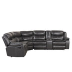 Divano componibile reclinabile Sory Transitional in similpelle Furniture of America