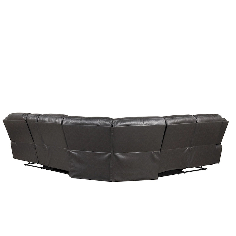 Divano componibile reclinabile Sory Transitional in similpelle Furniture of America