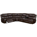 Divano componibile reclinabile Sory Transitional in similpelle Furniture of America