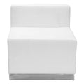 Configurazione reception modulare a 5 pezzi in LeatherSoft con schienale e seduta tesi