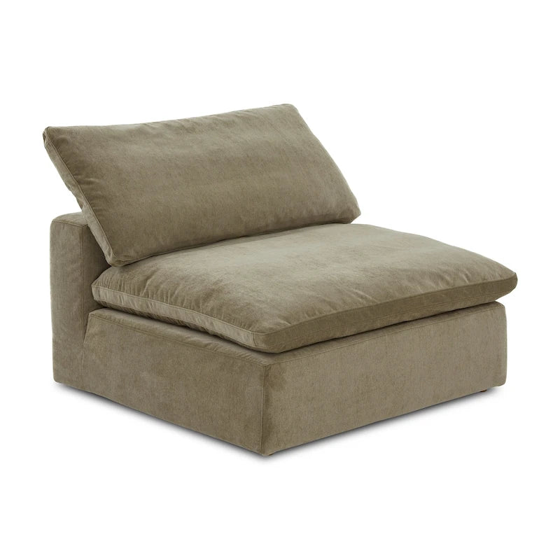 Aurelle Home Corbin Elemento Sezionale Modulare Moderno - Sedia Senza Braccioli