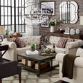 Divano componibile a elle Chesterfield Knightsbridge con bracciolo a voluta di iNSPIRE Q Artisan