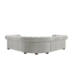 Divano componibile a elle Chesterfield Knightsbridge con bracciolo a voluta di iNSPIRE Q Artisan