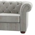 Divano componibile a elle Chesterfield Knightsbridge con bracciolo a voluta di iNSPIRE Q Artisan