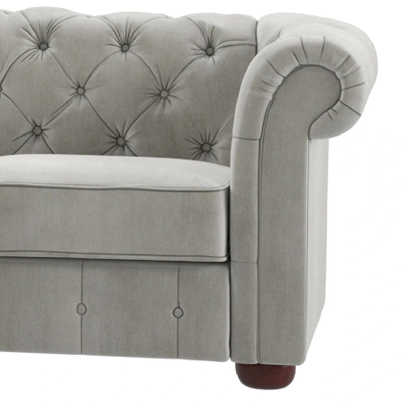 Divano componibile a elle Chesterfield Knightsbridge con bracciolo a voluta di iNSPIRE Q Artisan