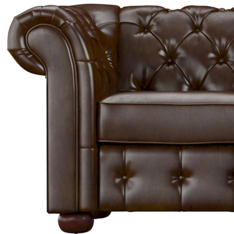 Divano componibile a elle Chesterfield Knightsbridge con bracciolo a voluta di iNSPIRE Q Artisan
