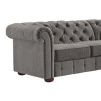 Divano componibile a elle Chesterfield Knightsbridge con bracciolo a voluta di iNSPIRE Q Artisan