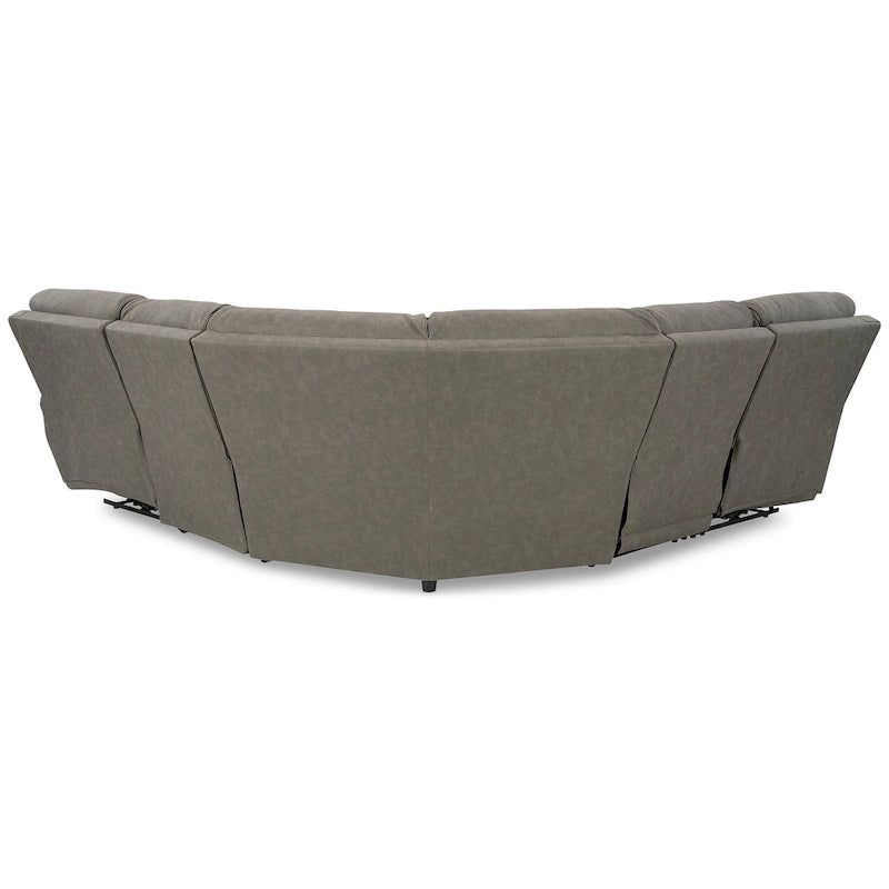 Canapé d'angle inclinable électrique 5 places Starbot gris Signature Design by Ashley - 131 larg. x 131 prof. x 42 haut. (po)