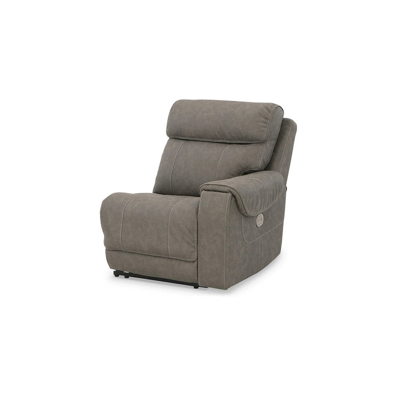 Canapé d'angle inclinable électrique 5 places Starbot gris Signature Design by Ashley - 131 larg. x 131 prof. x 42 haut. (po)