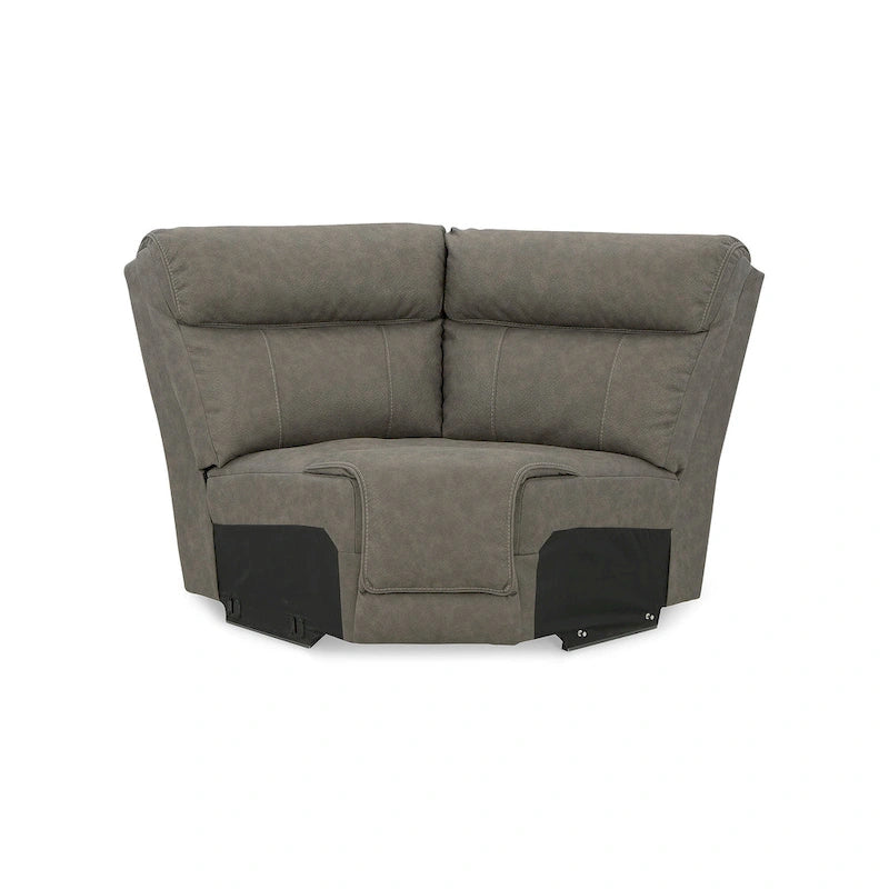 Canapé d'angle inclinable électrique 5 places Starbot gris Signature Design by Ashley - 131 larg. x 131 prof. x 42 haut. (po)