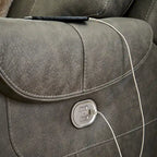 Canapé d'angle inclinable électrique 5 places Starbot gris Signature Design by Ashley - 131 larg. x 131 prof. x 42 haut. (po)