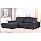 Divano componibile con chaise longue US Pride Furniture da 105,52 pollici, di dimensioni maggiorate, con penisola a sinistra o a destra