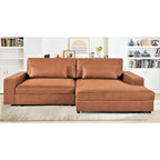 Divano componibile con chaise longue US Pride Furniture da 105,52 pollici, di dimensioni maggiorate, con penisola a sinistra o a destra