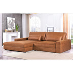 Divano componibile con chaise longue US Pride Furniture da 105,52 pollici, di dimensioni maggiorate, con penisola a sinistra o a destra