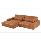 Divano componibile con chaise longue US Pride Furniture da 105,52 pollici, di dimensioni maggiorate, con penisola a sinistra o a destra