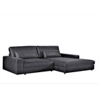 Divano componibile con chaise longue US Pride Furniture da 105,52 pollici, di dimensioni maggiorate, con penisola a sinistra o a destra