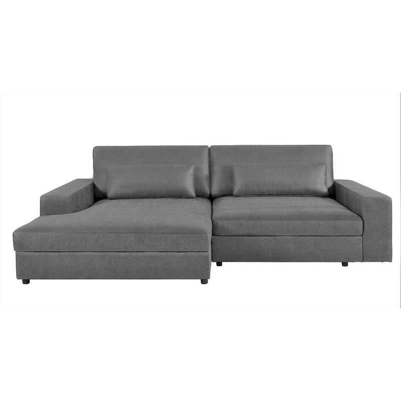 Divano componibile con chaise longue US Pride Furniture da 105,52 pollici, di dimensioni maggiorate, con penisola a sinistra o a destra
