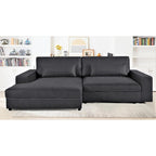 Divano componibile con chaise longue US Pride Furniture da 105,52 pollici, di dimensioni maggiorate, con penisola a sinistra o a destra