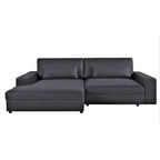 Divano componibile con chaise longue US Pride Furniture da 105,52 pollici, di dimensioni maggiorate, con penisola a sinistra o a destra
