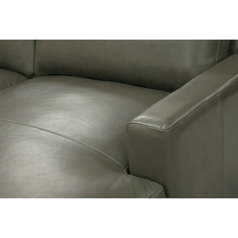 Divano sezionale Vancouver con chaise longue imbottita in Portofino Cavalla