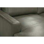 Divano sezionale Vancouver con chaise longue imbottita in Portofino Cavalla