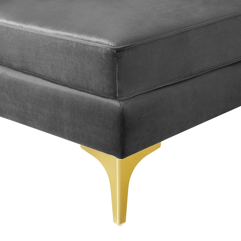 Divano Sezionale a 6 Pezzi Triumph in Velluto Performance con Canale Tufted
