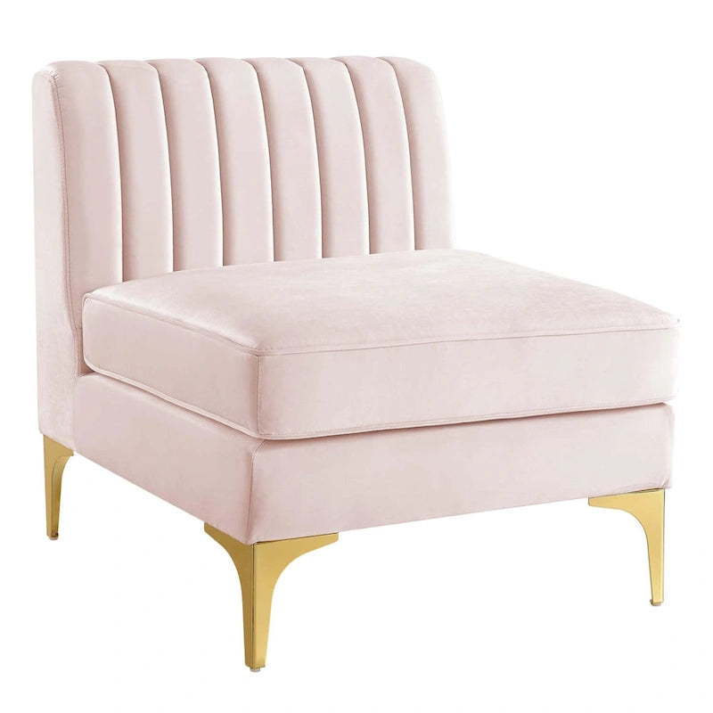 Divano Sezionale a 6 Pezzi Triumph in Velluto Performance con Canale Tufted