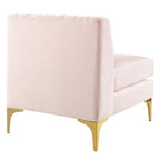 Divano Sezionale a 6 Pezzi Triumph in Velluto Performance con Canale Tufted