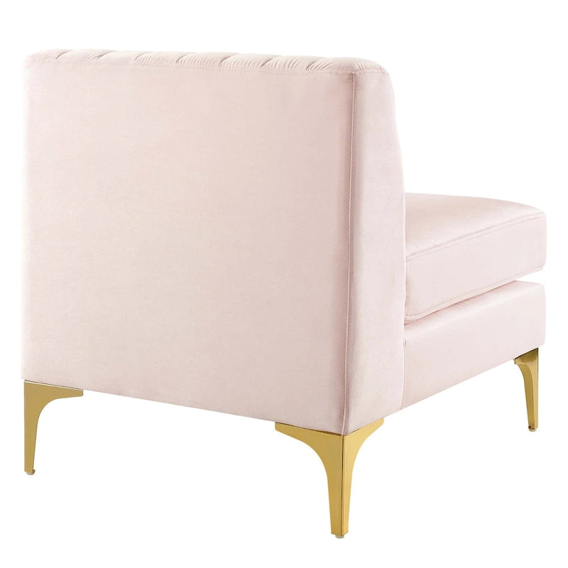 Divano Sezionale a 6 Pezzi Triumph in Velluto Performance con Canale Tufted
