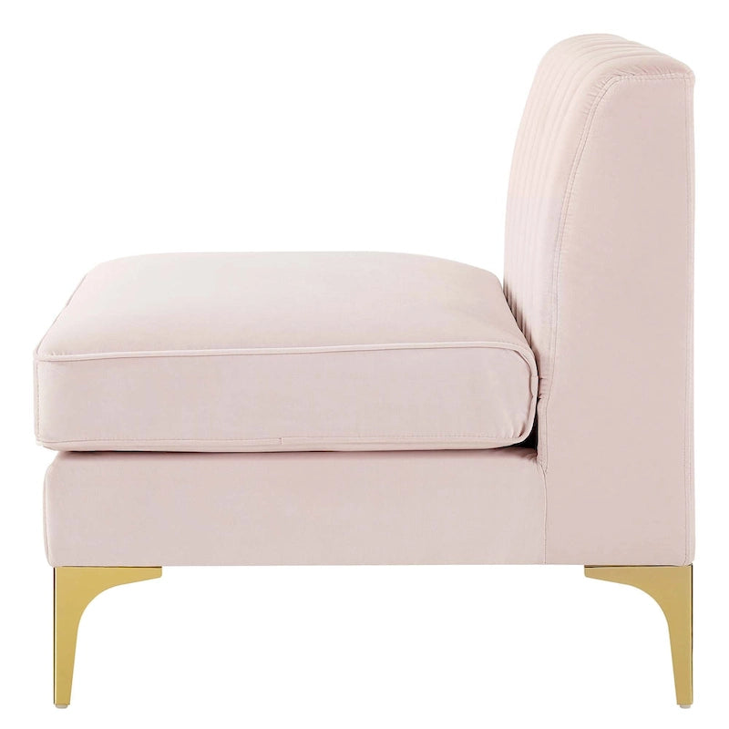 Divano Sezionale a 6 Pezzi Triumph in Velluto Performance con Canale Tufted