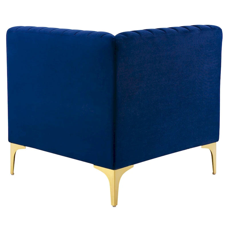 Divano Sezionale a 6 Pezzi Triumph in Velluto Performance con Canale Tufted