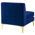 Divano Sezionale a 6 Pezzi Triumph in Velluto Performance con Canale Tufted