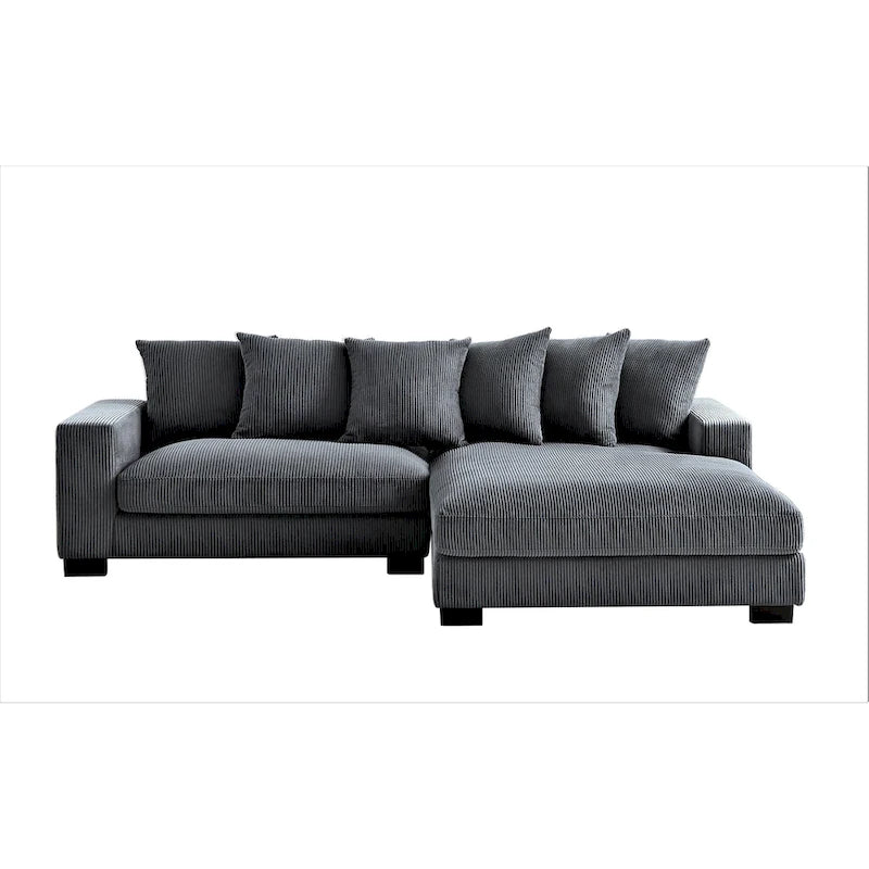 Canapé d'angle en velours côtelé 260 cm Us Pride Furniture Payan