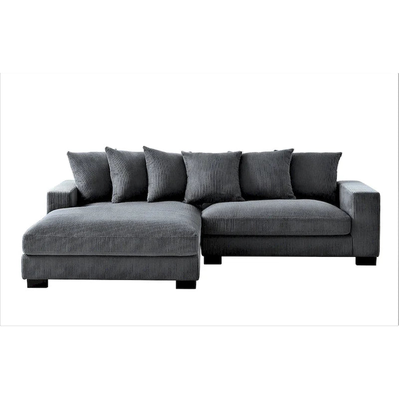 Canapé d'angle en velours côtelé 260 cm Us Pride Furniture Payan