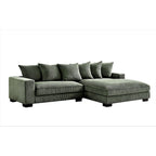 Canapé d'angle en velours côtelé 260 cm Us Pride Furniture Payan
